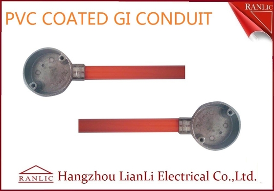 중국 1.6 밀리미터 두께와 오렌지 PVC 코팅된 BS4568 GI 전기 도관 협력 업체