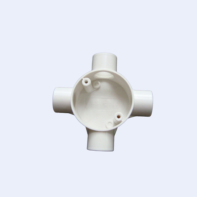 ABC Grade PVC Junction Box Four Way 20mm 25mm Screw Part Use Brass 협력 업체
