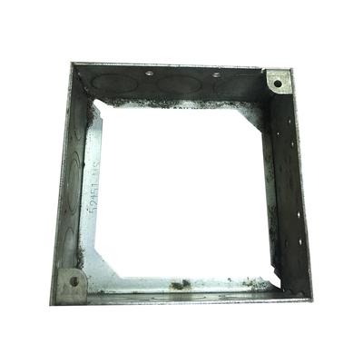 녹아웃 고정 나사가 있는 두께 1.60mm 사각 상자 연장 링 협력 업체